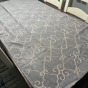 Chic Gray and Tan Sheer Curtains